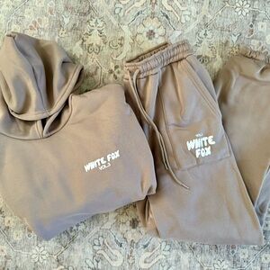 Tan Hoodie and Joggers Set